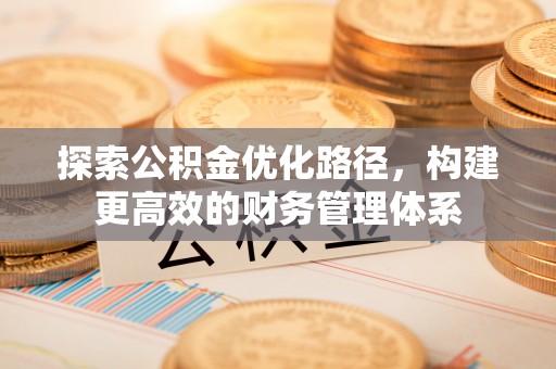 芙蓉探索公积金优化路径，构建更高效的财务管理体系