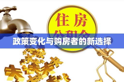 芙蓉政策变化与购房者的新选择