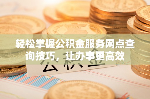 芙蓉轻松掌握公积金服务网点查询技巧，让办事更高效