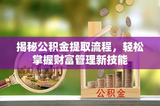 芙蓉揭秘公积金提取流程，轻松掌握财富管理新技能