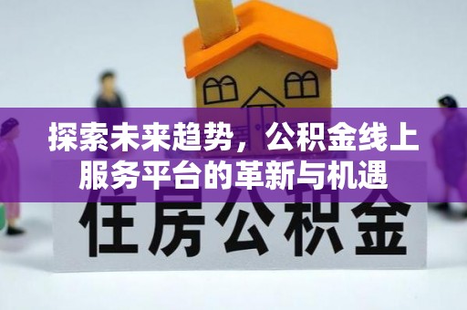 芙蓉探索未来趋势，公积金线上服务平台的革新与机遇