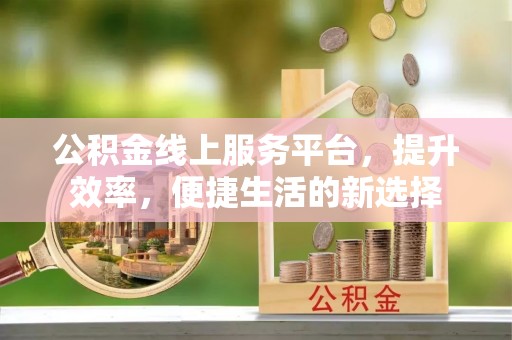 芙蓉公积金线上服务平台，提升效率，便捷生活的新选择