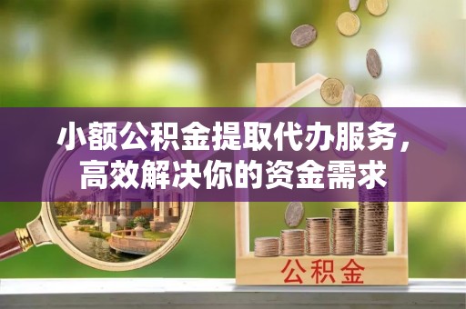 芙蓉小额公积金提取代办服务，高效解决你的资金需求
