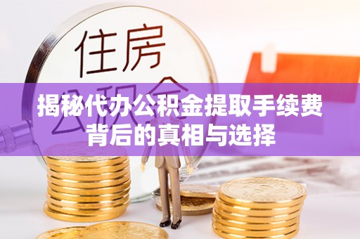 芙蓉揭秘代办公积金提取手续费背后的真相与选择