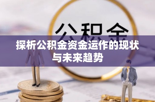 芙蓉探析公积金资金运作的现状与未来趋势
