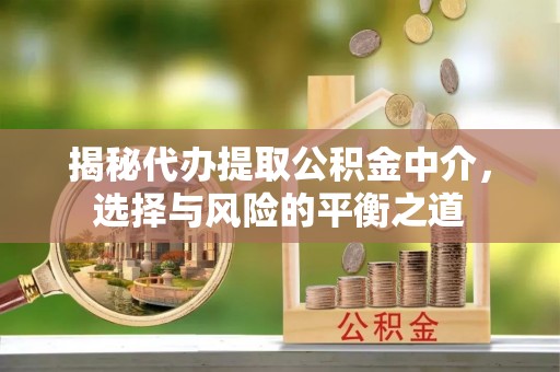 芙蓉揭秘代办提取公积金中介，选择与风险的平衡之道