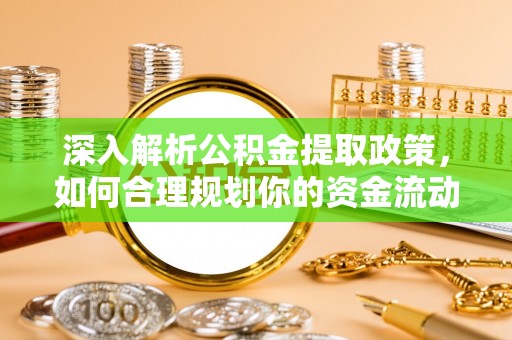 芙蓉深入解析公积金提取政策，如何合理规划你的资金流动