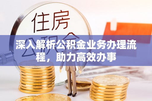 芙蓉深入解析公积金业务办理流程，助力高效办事