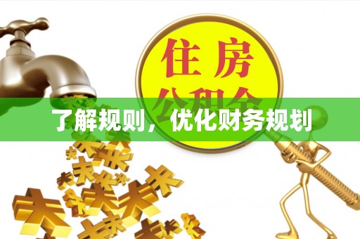 芙蓉了解规则，优化财务规划