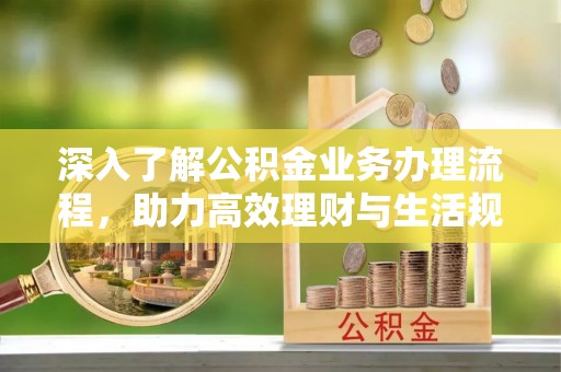 芙蓉深入了解公积金业务办理流程，助力高效理财与生活规划